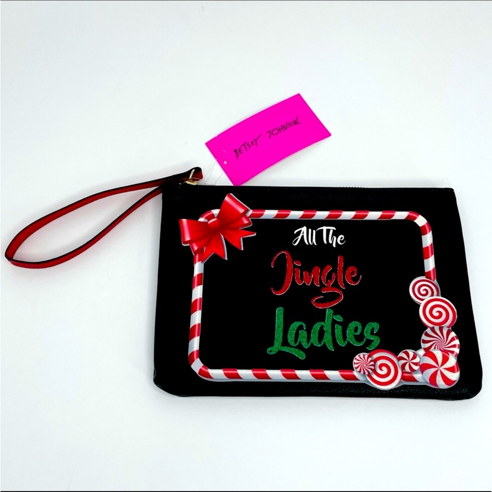 Betsey Johnson Jingle Kitsch Pouch Wristlet
